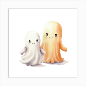 Cute Ghosts 1 Art Print