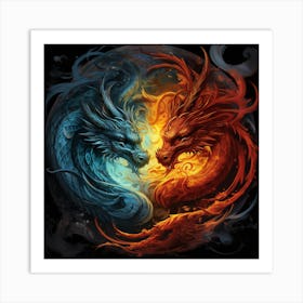 Dragon Yin 1 Art Print