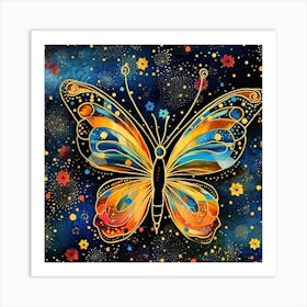 Butterfly In The Sky 1 Art Print