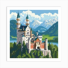 Neuschwanstein Castle Art Print