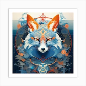 Blue fox 1 Art Print