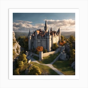 Castle Stock Videos & Royalty-Free Footage 4 Art Print