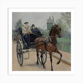 'The Horse And Carriage' Art Print