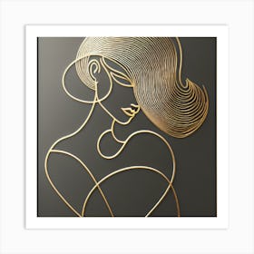 Gold Wall Art Art Print