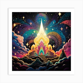 Psychedelic Dreamscape Art Print