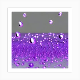 Water Droplets Art Print