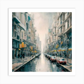 City Street Art Print