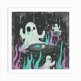 Ghost Dj Art Print