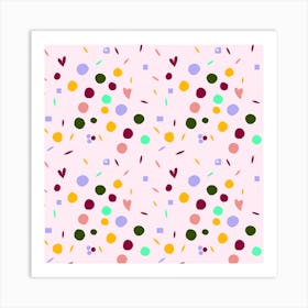 Confetti Pattern Art Print