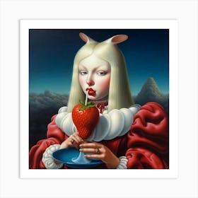 'The Strawberry Girl' Art Print