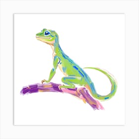 Gecko Lizard 08 Art Print