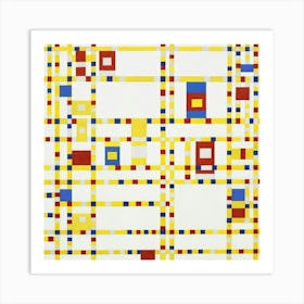 Piet Mondrian S Broadway Boogie Woogie (1942–1943) Art Print