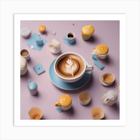 Latte Art 4 Art Print