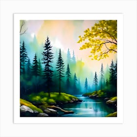 Landscape Painting Art Print