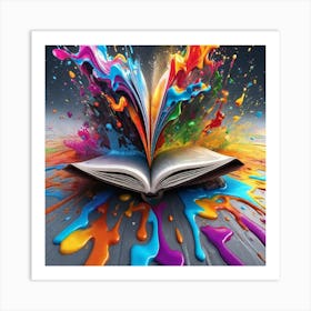 Colorful Book 1 Art Print