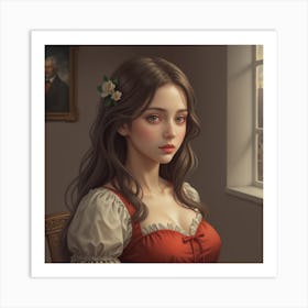 Portrait Of A Girl Art Print