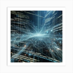 Abstract Computer Code 1 Art Print