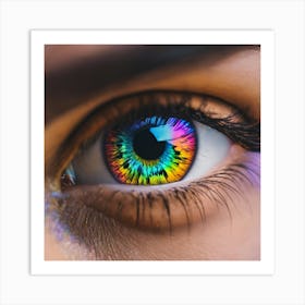 Rainbow Eye 5 Art Print