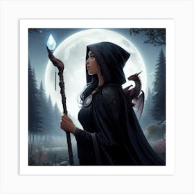 Witch Of The Forest Art Print