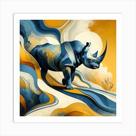 Rhinoceros 01 Art Print