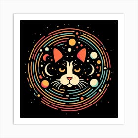 Cat In Space 2 Art Print