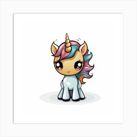 Cute Unicorn 718 Art Print