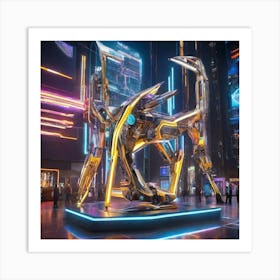 Futuristic Sculpture Art Print