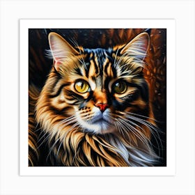 Cat Portrait 4 Art Print