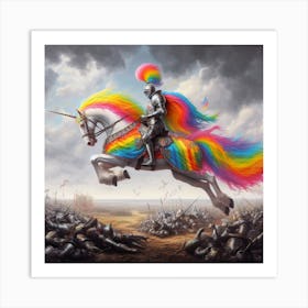 RAINBOW KNIGHT 2 Art Print