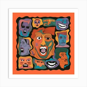 Faces Art Print