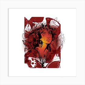 The queen of looking dead / butterflies every where Art Print