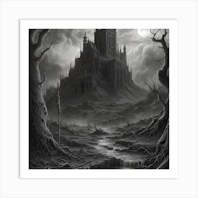 Dark Fantasy Castle Art Print