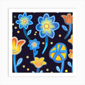 Floral Pattern1 Art Print