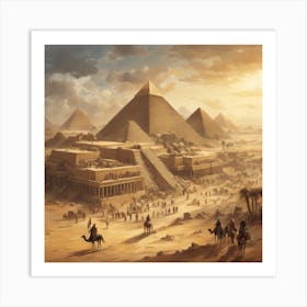 Egyptian Pyramids Art Print