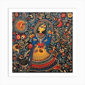 Indian Folk Painting Art Print