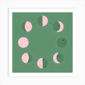 Moon Phases Art Print