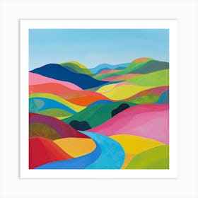 Abstract Travel Collection New Zealand 5 Art Print