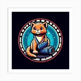 Cat In Space 3 Art Print