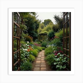 Garden Path 1 Art Print