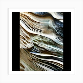 Wavy Wood Art Print