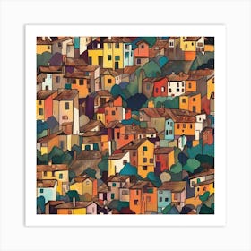 Buildings charms Art Print