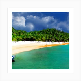 Tropical Beach 2 Art Print