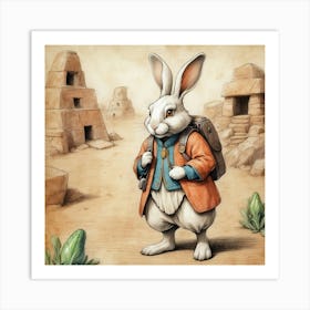 Rabbit In The Desert 1 Art Print