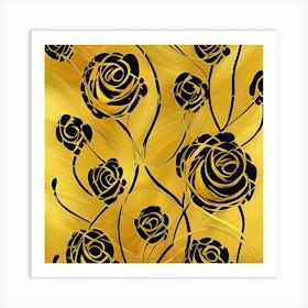 Winding Roses Art Print