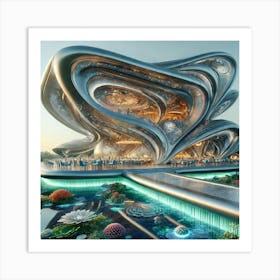 Ethereal Nexus Architecture Art Print