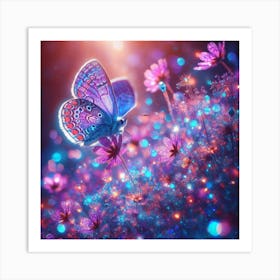 Butterfly In The Meadow Art Print