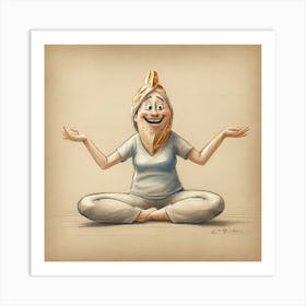 Yoga Girl 1 Art Print