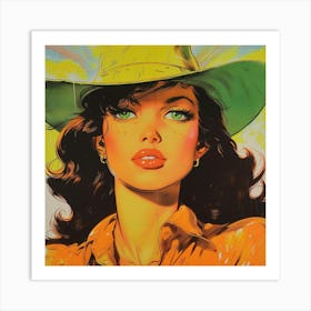 'The Cowgirl' Art Print