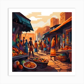 Egyptian Market 1 Art Print