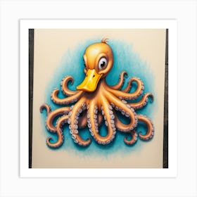 Octopus Duck Art Print